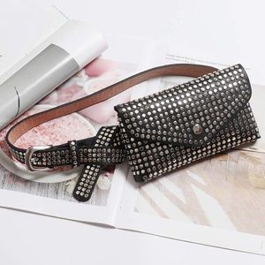 Studded belt bag